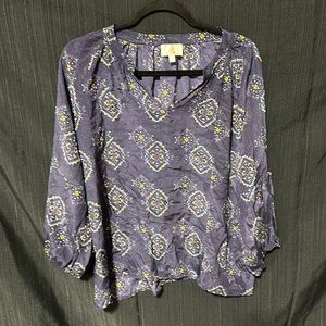 Rieley brand Sheer-purple‎ top / Size M / Q-7